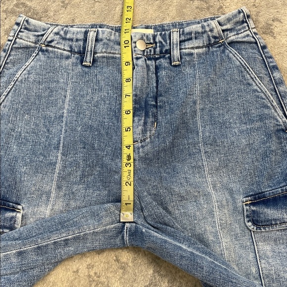 New L’Agence Brooklyn High Rise Utility Wide Leg Jeans Brewer Blue Sz 25 - Picture 9 of 14